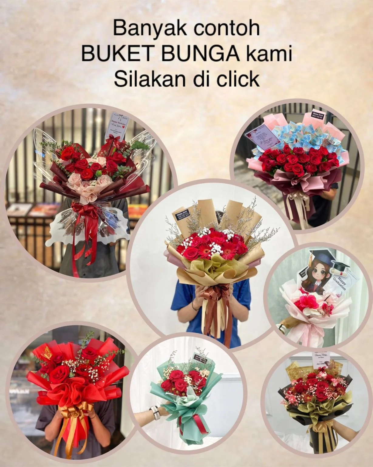 buket bunga murah dqueen florist (buket bunga)