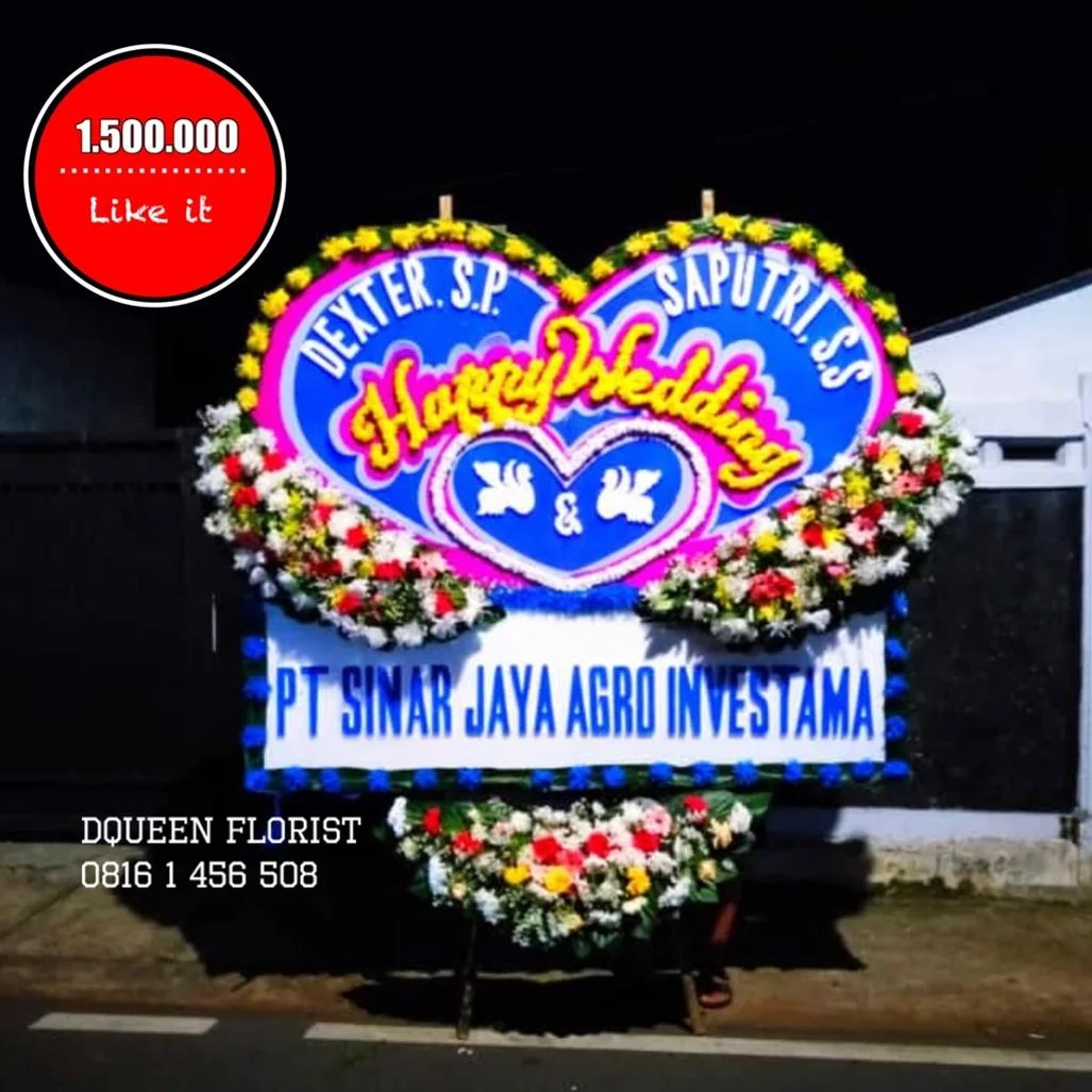 buket bunga murah dqueen florist (bunga papan biasa)