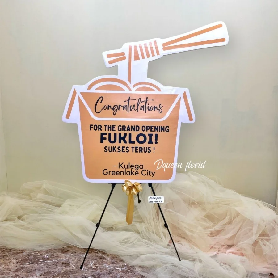 buket bunga murah dqueen florist (bunga papan karakter)