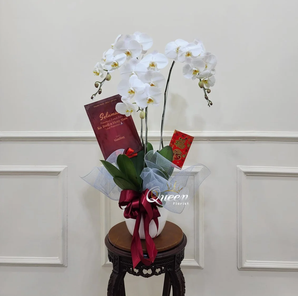 buket bunga murah dqueen florist (bunga vas)